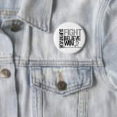 Brain Cancer Survivor Fight Glaube Win Motto Button (Beispiel)