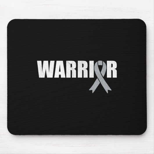 Brain Cancer Warrior - Weltkrebstag Mousepad (Vorne)