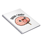 Brain Candy Funny Brain Anatomie Pun Notizblock (Rechte Seite)