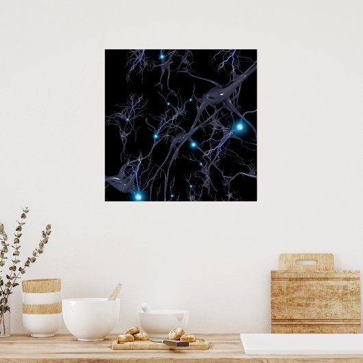 Brain cells. Neurons Poster (Küche)