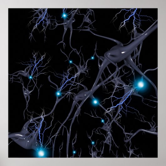 Brain cells. Neurons Poster (Vorne)