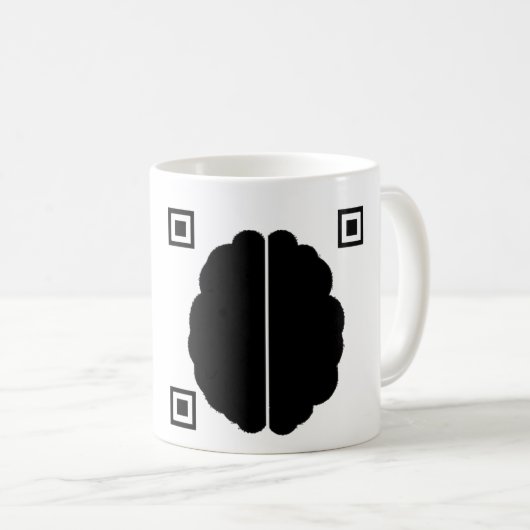 Brain Data Matrix Kaffeetasse (VorderseiteRechts)
