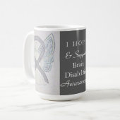 Brain Disabilities Awareness Ribbon Angel Tasse (Vorderseite Links)