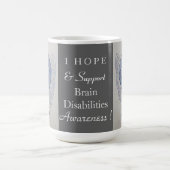 Brain Disabilities Awareness Ribbon Angel Tasse (Mittel)