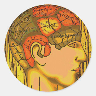 Brain Drain Runder Aufkleber
