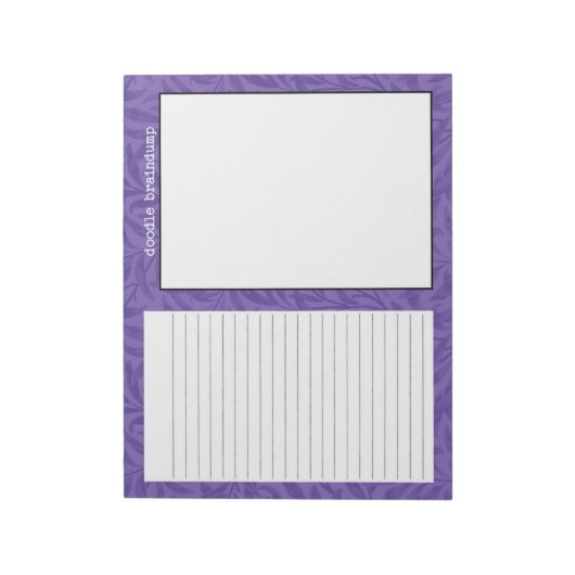 Brain Dump Doodles Journaling Notepad Notizblock (Rotiert)