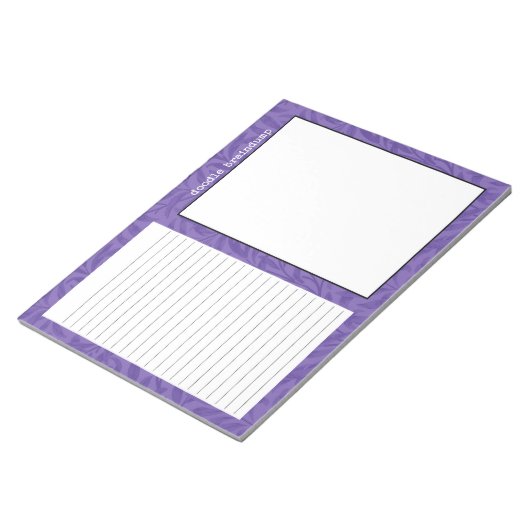 Brain Dump Doodles Journaling Notepad Notizblock (angewinkelt)