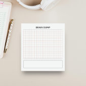 Brain dump grid paper  notizblock