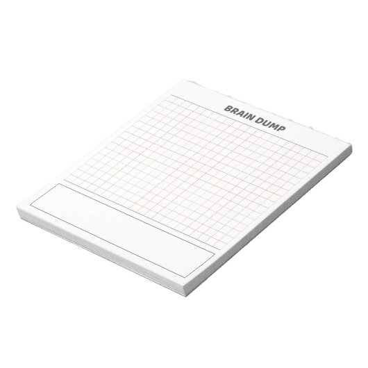 Brain dump grid paper notizblock (Rotiert)