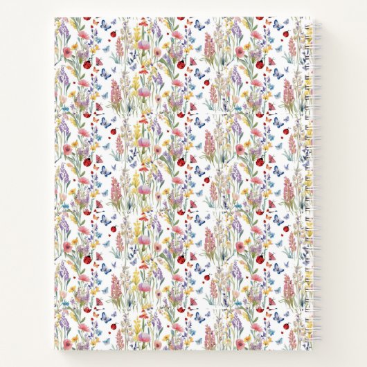 Brain Dump Mindset Organizer Floral lavender Notizblock (Rückseite)