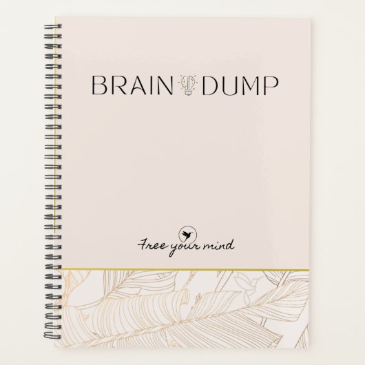 Brain Dump Planner Planer (Vorderseite)