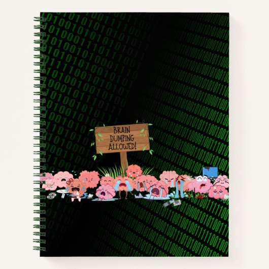 Brain Dump Tagebuch lustig Notizblock (Vorderseite)