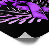 Brain - Epilepsy Survivor Epilepsie Bewusstsein Poster (Ecke)
