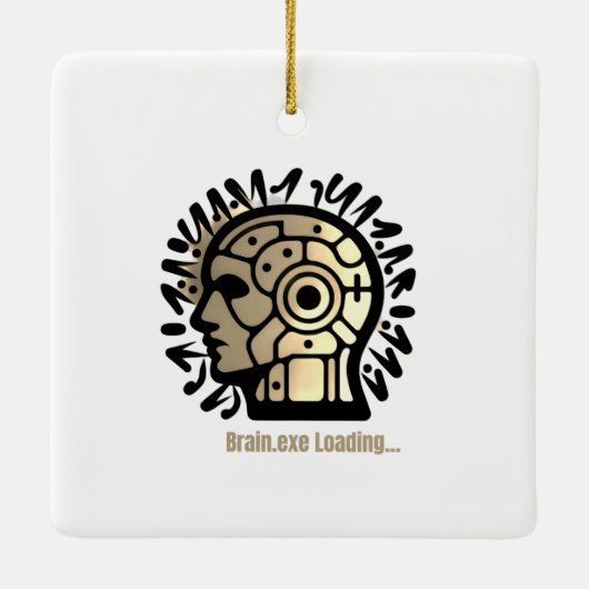 Brain.exe Loading… Keramikornament (Rückseite)