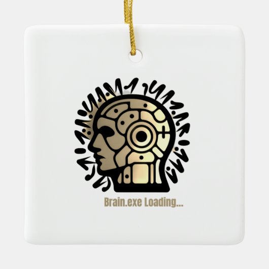 Brain.exe wird geladen… keramikornament (Vorderseite)