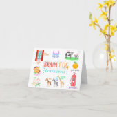 Brain Fog Brainwaves Karte (Gelbe Blume)
