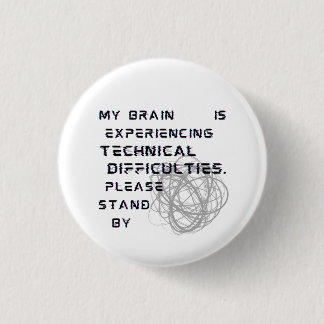 Brain Fog Button Fibromyalgie Button Abzeichen