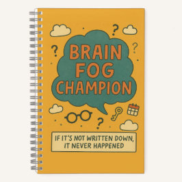 Brain Fog Champion Notizblock