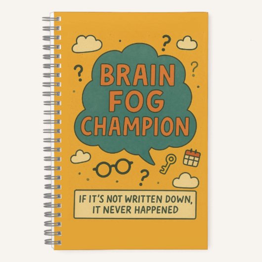Brain Fog Champion Notizblock (Vorderseite)