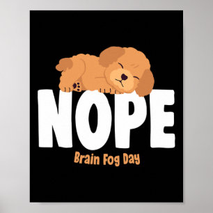 Brain Fog Day Lupus Bewusstsein Fibromyalgie Fibro Poster