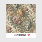 Brain Fog – Gothic Floral  Aufkleber (Blatt)