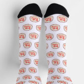 Brain Found Funny Slogan Socken (Oben)