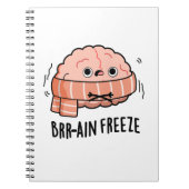 Brain Freeze Funny Biology Anatomie Pun Notizblock (Vorderseite)