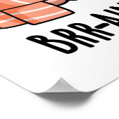 Brain Freeze Funny Biology Anatomie Pun Poster (Ecke)