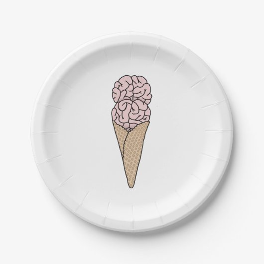 Brain Freeze Ice Creme Pappteller (Vorderseite)