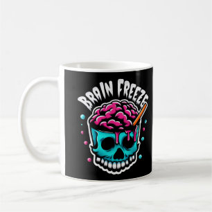 Brain Freeze Skull Spooky Halloween Drink Design Kaffeetasse