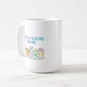 Brain Freeze Squad Süßes Kawaii Eiscreme Kaffeetasse (Vorderseite Links)