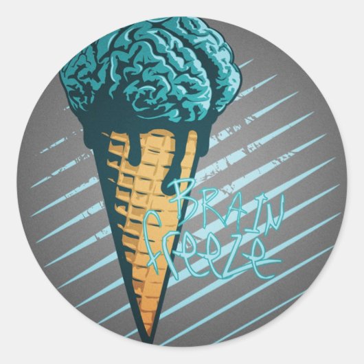 Brain Freeze Sticker (Vorderseite)