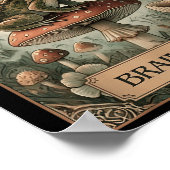 Brain Frog Tarot Card Fibromyalgie Symptom Awarene Poster (Ecke)