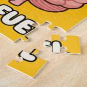 Brain Fuel: Morgenkaffee-Motivations-Cartoon Puzzle (Seite)