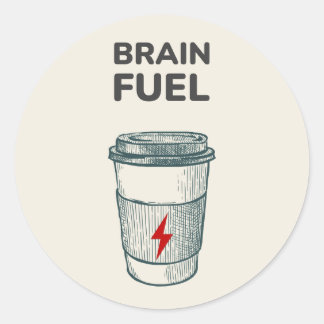 Brain Fuel Sticker | Kaffeebecher für Studen