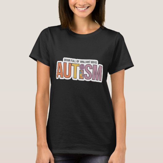 Brain Full Brilliant Ideen T-Shirt (Vorderseite)