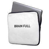 Brain Full Minimalist Professional Laptop Sleeve (Vorderseite Links)