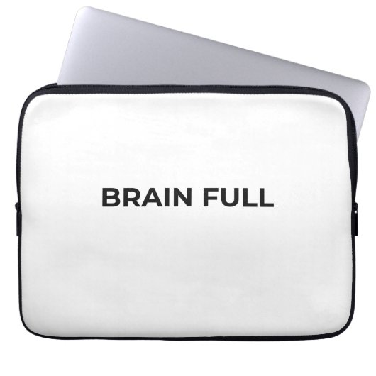 Brain Full Minimalist Professional Laptop Sleeve (Vorderseite)
