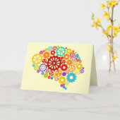 Brain Gears Card Karte (Gelbe Blume)