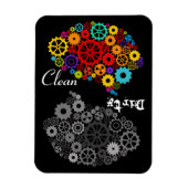 Brain Gears Clean Dirty Flexible Magnet (Vertikal)