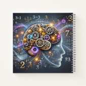Brain Gears & Mathematische Intelligenzgestaltung Notizblock (Rückseite)