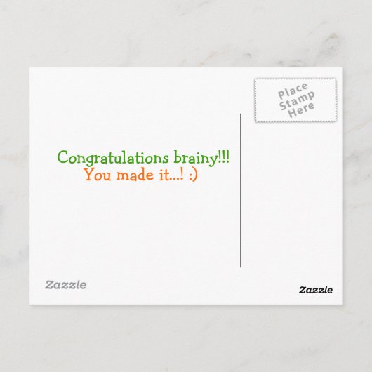 Brain Gears Postcard Postkarte (Rückseite)