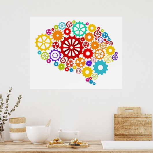 Brain Gears Poster (Küche)