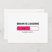 Brain geladen, bitte warten postkarte (Vorne/Hinten)