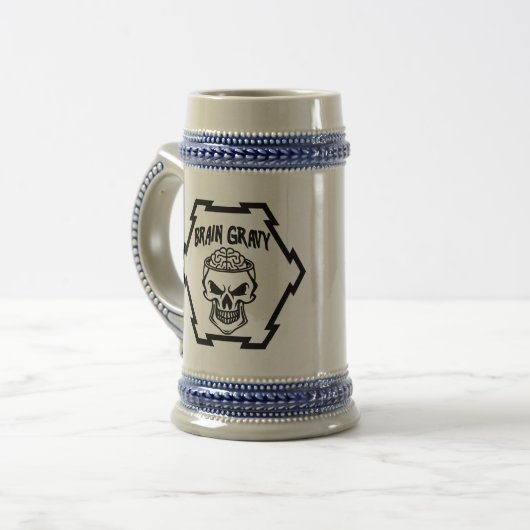 Brain Gravy Stein Bierglas (Vorderseite Links)