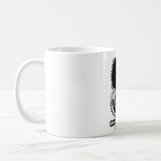 Brain Hämorrhage Platten 2025 Logo Kaffeetasse (Links)