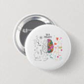 Brain Infographic Button (Vorne & Hinten)