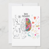 Brain Infographic Einladung (Vorderseite)