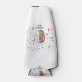 Brain Infographic Flaschenkühler (Vorderseite)