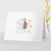 Brain Infographic Karte (Gelbe Blume)